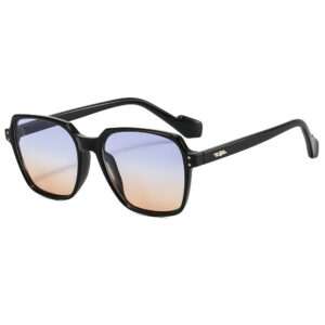 Metal hinge / Black frame blue and yellow film