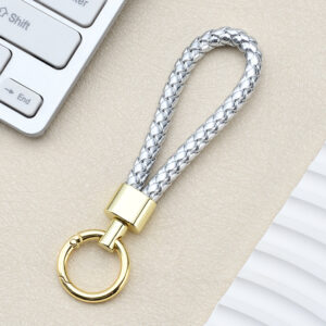 Green light gold-silver / Spring ring braided buckle