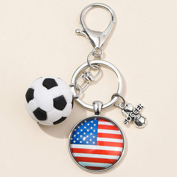 Wholesale Metal Mother's Day Father's Day Graduation Season Football Keychain