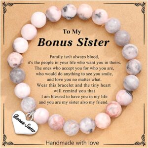 Bonus sister card + pink zebra love bracelet
