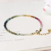 Wholesale 2mm Agate Rainbow Small Tourmaline Bracelet