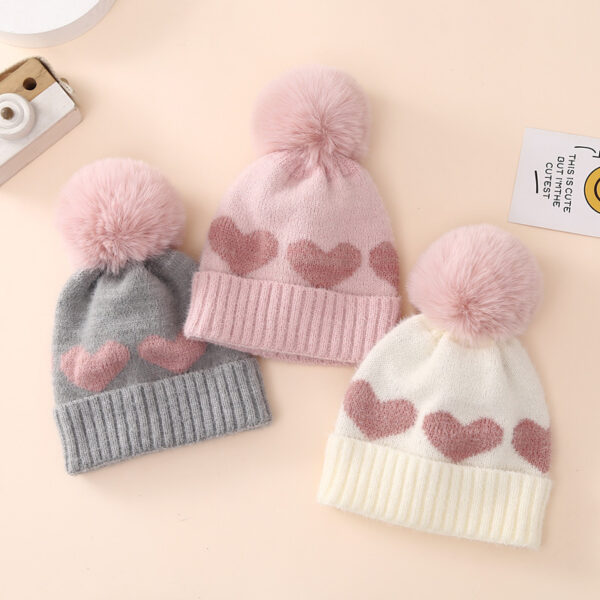 O1CN017G2A5V1p8mKrliiMG_2206668985316-0-cib Wholesale Children's Winter Hat Fur Ball Knitted Hat Scarf Gloves Set