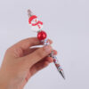 Wholesale Cute Cartoon Christmas Silicone Bead Creative Multifunctional BallPoint Pen