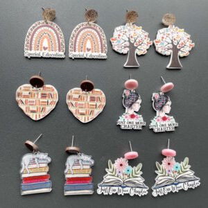 O1CN017Hq8vX1ZFcIpM5I16__1794553165-0-cib Wholesale Teacher's Day Acrylic Ear Studs