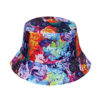 Wholesale Polyester Cartoon Rainbow Tie Dye Bucket Hat
