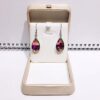 Wholesale crystal glass water drop fashion net red earrings