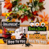 Wholesale Halloween Pumpkin Wood Ornaments