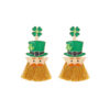 O1CN017KsxRv2JjMV3HTBKN_3025409457-0-cib Wholesale St. Patrick's Clover Hat Beard Alloy Oil Drop Diamond Earrings