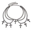 Wholesale Hollow Cross Pendant Wave Waist Chain Multi-layer Body Chain