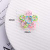 Wholesale Hollow Big Flower Color Hand-painted Acrylic Vertical Hole DIY Bracelet Bag Chain Car Hanging Accessories