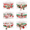 Wholesale Christmas Woven Adjustable Snowman Christmas Tree Old Man Deer Antler Bracelet