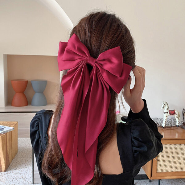 Wholesale Large Bow Silk Hair Clips