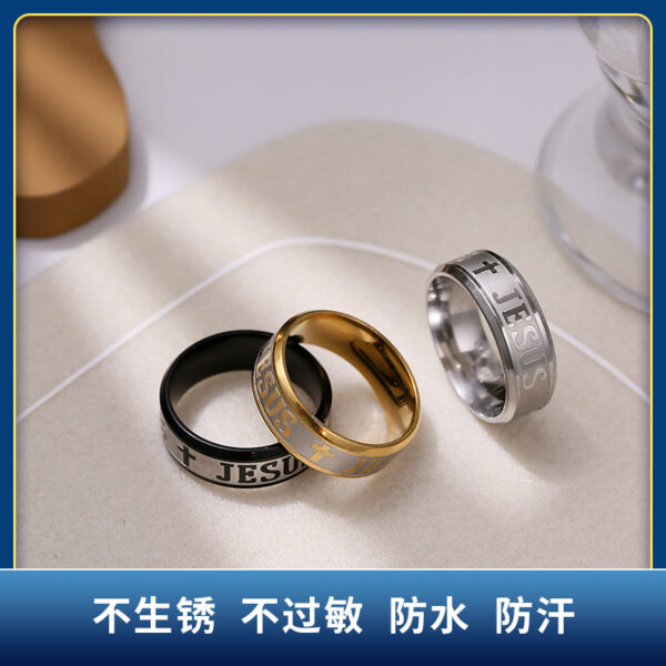 Wholesale Stainless Steel Retro Ring Men Hip Hop Titanium Steel Ring