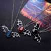 Wholesale Halloween Batpunk Pendant Sweaters Alloy Necklace