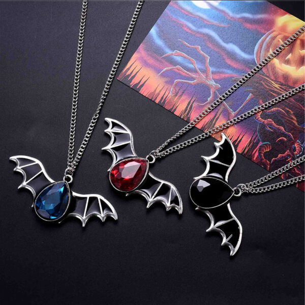 Wholesale Halloween Batpunk Pendant Sweaters Alloy Necklace