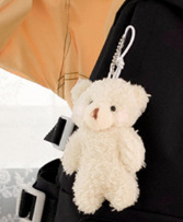 Blush bear pendant