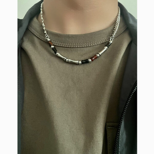 Wholesale Chinese Style Original Agate Bamboo Splicing Necklace