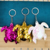 Wholesale Double Sided Reflective Turtle Sequin Keychain