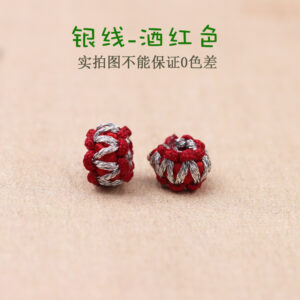 Section 31-Silver thread-wine red / New Flat Junction Coil