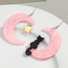 O1CN017R2IL327SccwB4u5I_3843297796-0-cib Wholesale Asymmetric Acrylic Moon Cat Creative Exaggerated Earrings