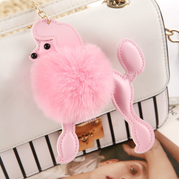 Wholesale Poodle Fur Ball Rex Rabbit Fake Keychains