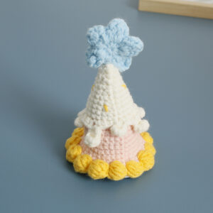 Yellow cream star hairpin