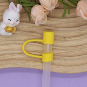 Dark yellow -10mm / 10mm straw cap [without straw]]