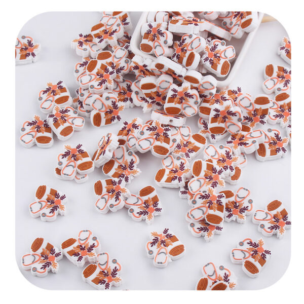 Wholesale Cartoon Teacup Flower Silicone Beads