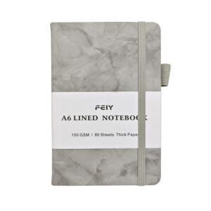 A6 / A6 marble pattern 80 horizontal lines inside page