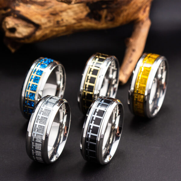 Wholesale Stainless Steel Cross Men's Rings