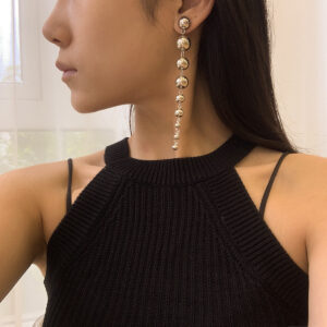 O1CN017WWULt1E96fb7qDZB__988240308-0-cib Wholesale Metal Beaded Statement Geometric Earrings