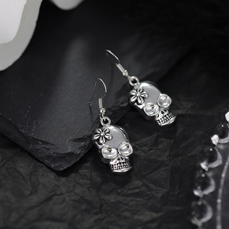 Wholesale Trendy Street Style Hip-hop Style Skull Earrings