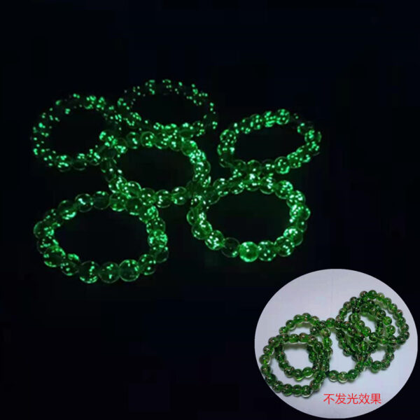 Wholesale Luminous Golden Sand Glass Loose Beads 10MM Bracelet