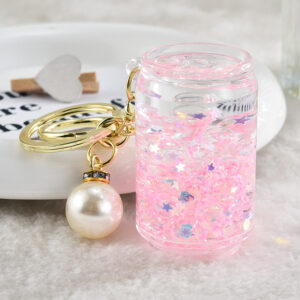 Pink / Light gold buckle + cans Pearl A2-1