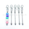 O1CN017bzrNw1tecOJTmGFB_2214663755927-0-cib-1 Wholesale DIY Metal Beaded Cone Bullet Rod Lobster Buckle Keychain