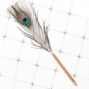 Bullet type 1.0 / Rose gold (Peacock hair)