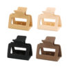 Wholesale 5CM Square Frosted Resin Hair Clips