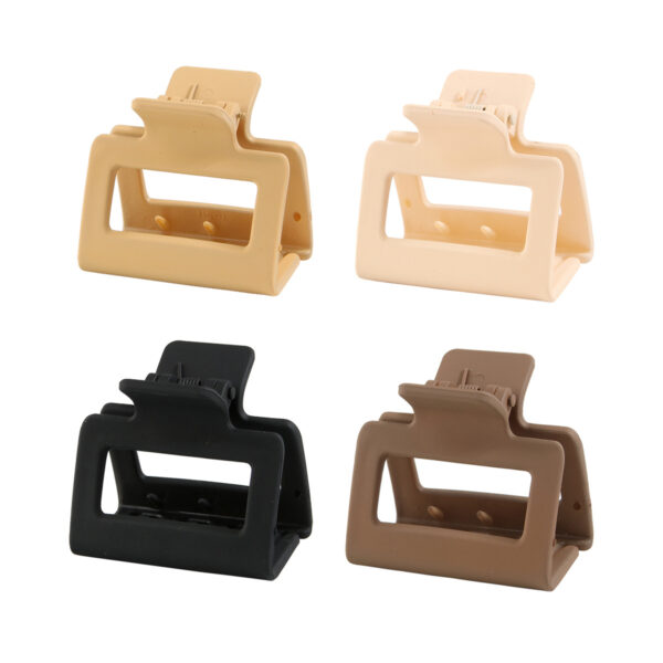 Wholesale 5CM Square Frosted Resin Hair Clips