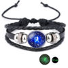 O1CN017fg0ZX1SrRizcM8WF_2891982300-0-cib Wholesale Luminous 12 Constellation Time Gems Leather Bracelet