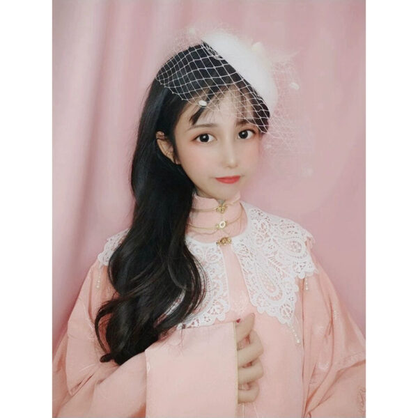 O1CN017fmW572G7OhUKhD1t_2214862308968-0-cib Wholesale Vintage Veil Feathers Hair Clips