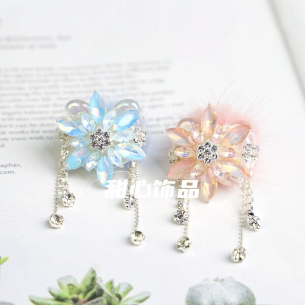 Wholesale Sense of Luxury, Heavy Industry, Shiny Snowflakes, Mink Fur, DIY Wear Pen Beads