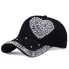 Wholesale Cotton Heart Pattern Outdoor Sun Protection Baseball Cap