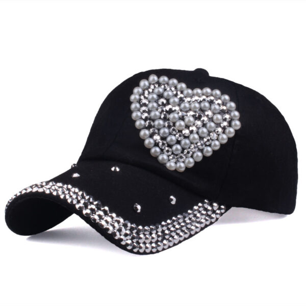Wholesale Cotton Heart Pattern Outdoor Sun Protection Baseball Cap