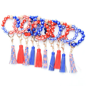 O1CN017jr1oI1N8UkWh1JbJ__2508931525-0-cib Wholesale Independence Day Wooden Beads Wrist Keychain