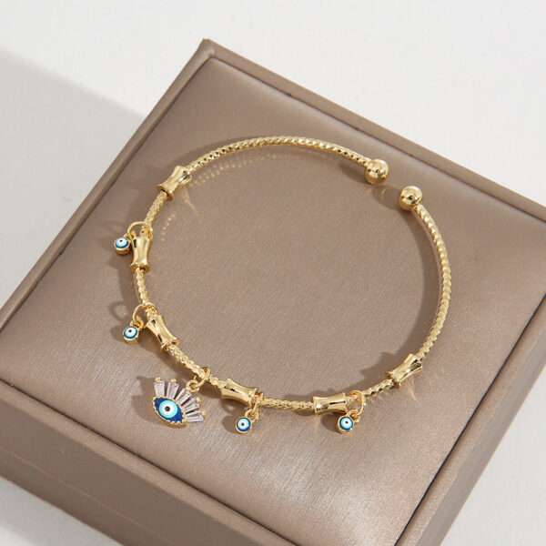 Wholesale Copper Plated Real Gold Demon Eye Bracelet