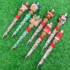 Wholesale Beaded Pens Christmas Series Silicone Beads Plastic Ballpoint Pen