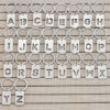 Wholesale Stainless Steel Creative Hollow 26 Letter Keychain