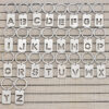 Wholesale Stainless Steel Creative Hollow 26 Letter Keychain