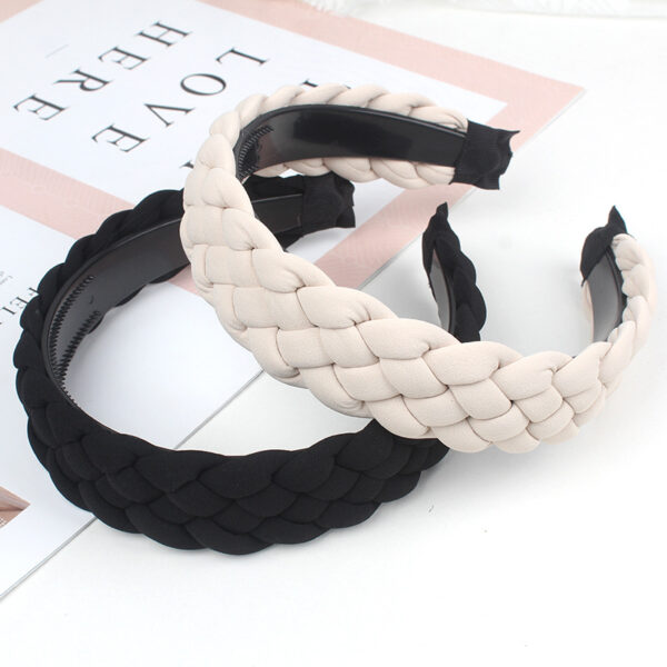 O1CN017nKNvO1DDOoXsbqLc_1735150182-0-cib Wholesale Twist Braid Wide-brimmed Hairband Solid Color Headband