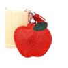 Wholesale Velvet Inlaid Diamond Apple Keychains